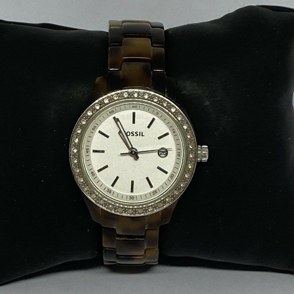 Fossil Stella Mini ES2680 Women Faux Tortoise Plas